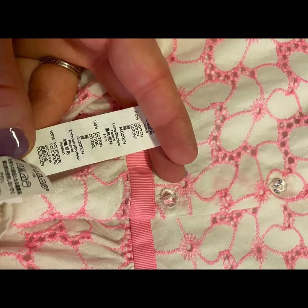 Baby Gap Pink Cutout Floral Dress 4